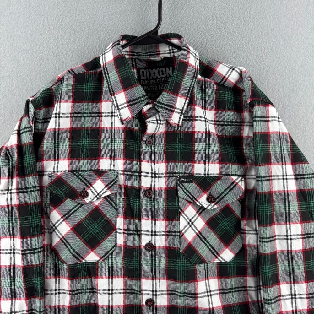 Dixxon Flannel Co Shirt Mens Large Snap On Tools Button Up Long Sleeve Workwear - Picture 2 of 11
